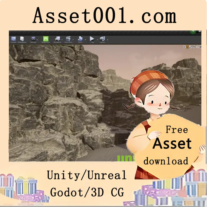 在虚幻引擎中创建可游戏化的岩石与悬崖着色器（支持可重复纹理与遮罩）|Udemy - Unreal Engine: Cliff and Rock Shader with Tileable Textures