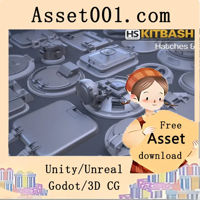 硬表面套件Vol.2 - 32个盖板与 hatch 详解|Hard-Surface Kitbash Vol.2 - Hatches & Covers