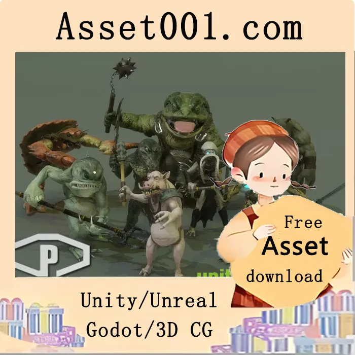 英雄奇幻狼形生物包：包含8种狼形生物|HEROIC FANTASY WERE-CREATURES PACK v1.5