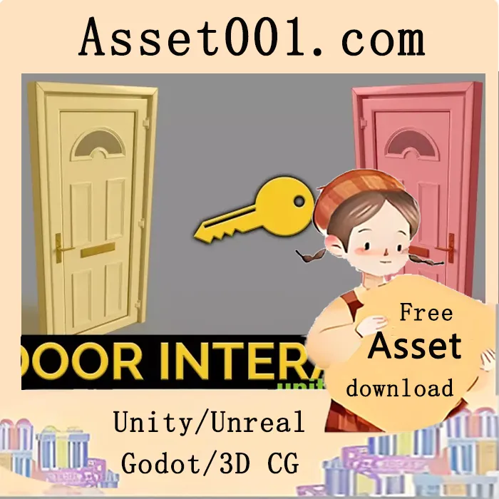 Unity门类交互套件：支持上锁、木板遮挡、钥匙收集与自定义音效的完整交互系统|Door Interaction Kit v1.1