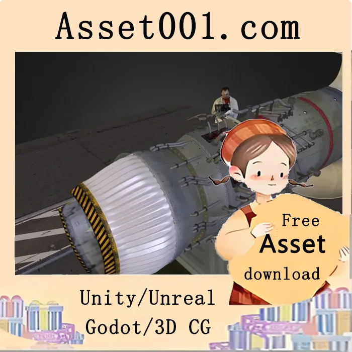 高精度工业涡轮机3D模型详解|Turbine Hq