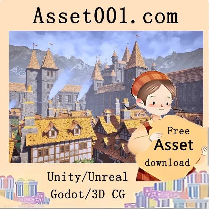 模块化中世纪城堡与城镇场景包：支持高度定制化与精细内景的RPG/MMO环境构建|Modular Medieval Castle (Castle, Modular Castle, Town, Stylized Castle, Kingdom) v4.26+