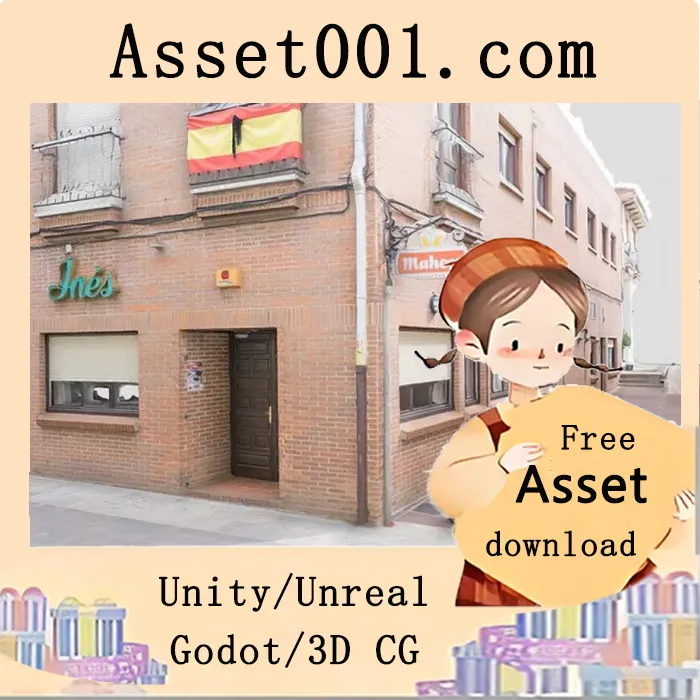 街头场景3D模型：展现充满文化韵味的都市生活|Street Miguel De Benavides