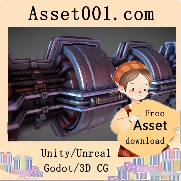 未来科技风3D发电机组模型设计解析|Sci Fi Generator