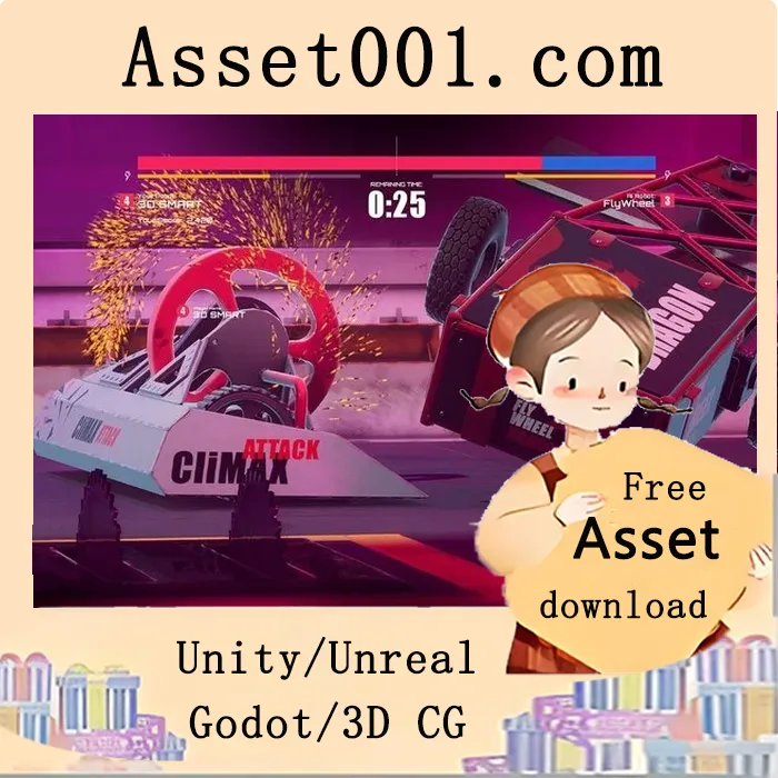 机器人战争游戏完整模板包：包含三款可定制战斗机器人及完整游戏系统|Robot Wars CLIMAX 5.7