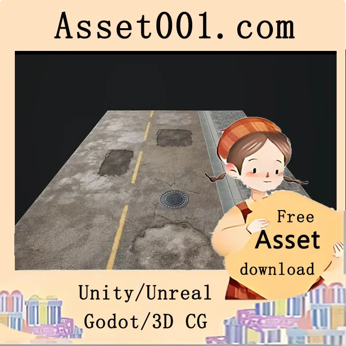 沥青道路材质与贴图包（含18+种装饰贴图）|Road - Materials and Decals 4.27+