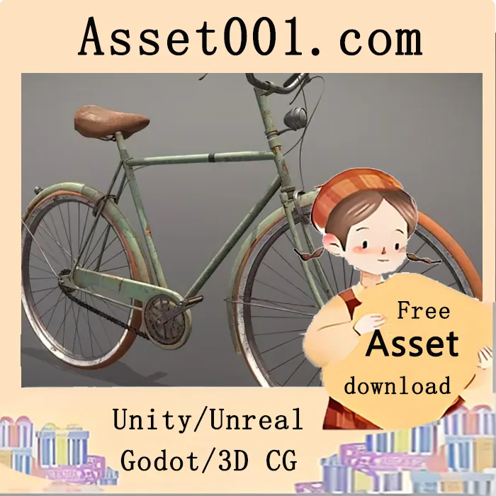 复古自行车3D模型：承载岁月故事的匠心之作|Old Bicycle