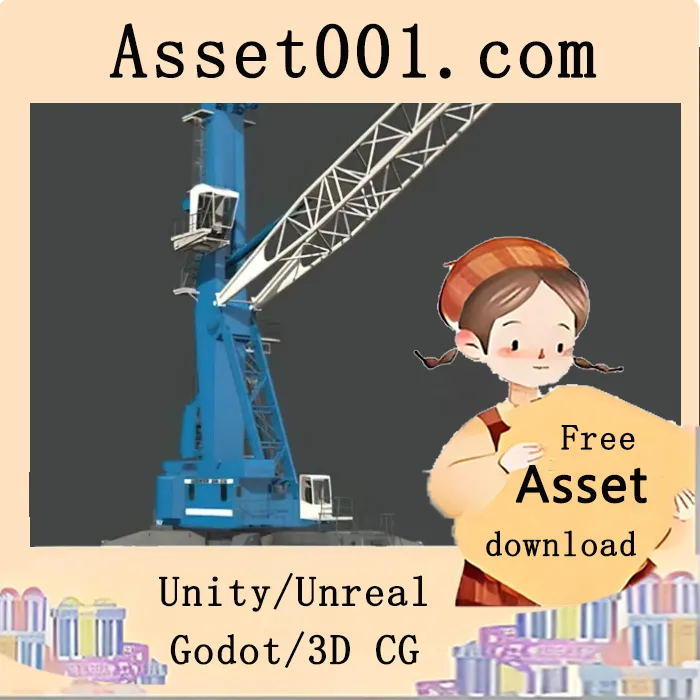 移动港口起重机LHM 250 3D模型介绍|Mobile Harbour Crane LHM 250