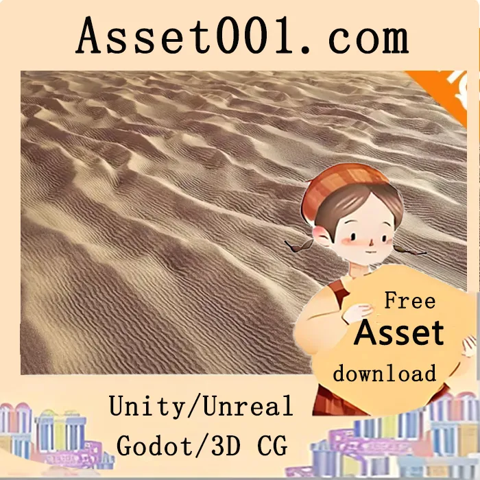 低多边形撒哈拉沙漠地形模型：适用于游戏与环境可视化的设计之作|Dunes Low Poly Sahara Terrain Ground Sand Egypt Desert low-poly