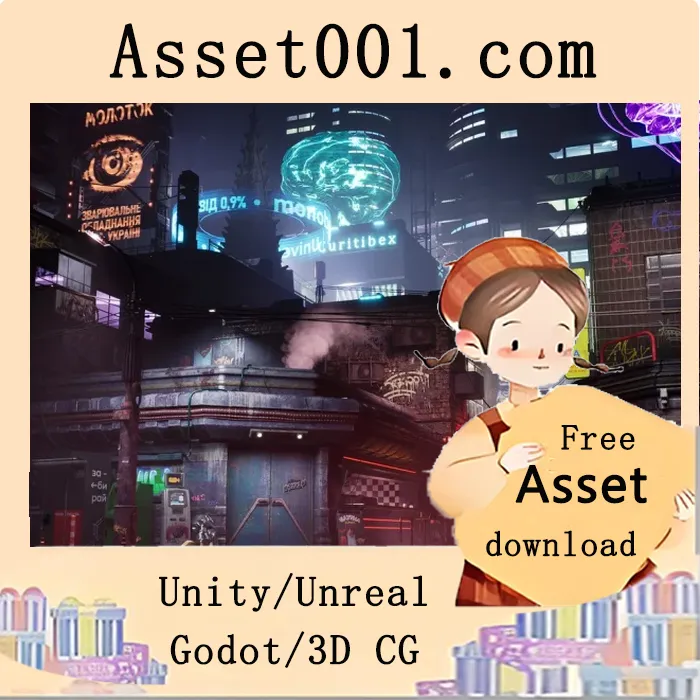 乌克兰基辅赛博朋克街道环境包：256个独特网格，AAA级细节，支持UE5全平台使用|Cyberpunk Kyiv Street Environment ( Cyberpunk Kyiv Street Street Ukraine Slav ) v5.5
