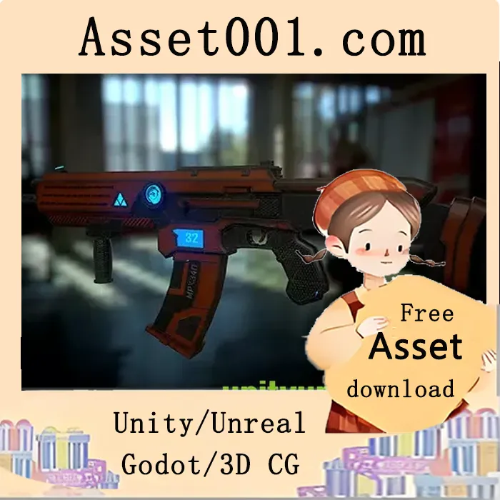 Unity HDRP 2018 科幻武器资源包：6种武器、3种颜色、2K材质|Sci-fi weapons v2.2