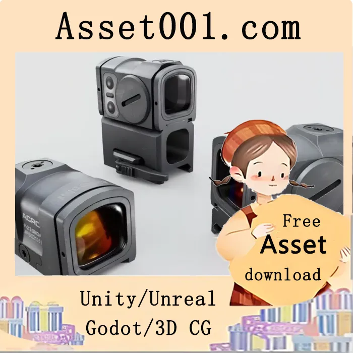 Aimpoint ACRO P2 先进紧凑反射式瞄准镜 3D 模型介绍|Aimpoint ACRO P2 Advanced Compact Reflex Optic