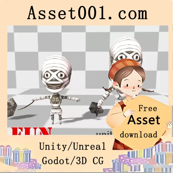 Micro Lowpoly Mummy v3.2