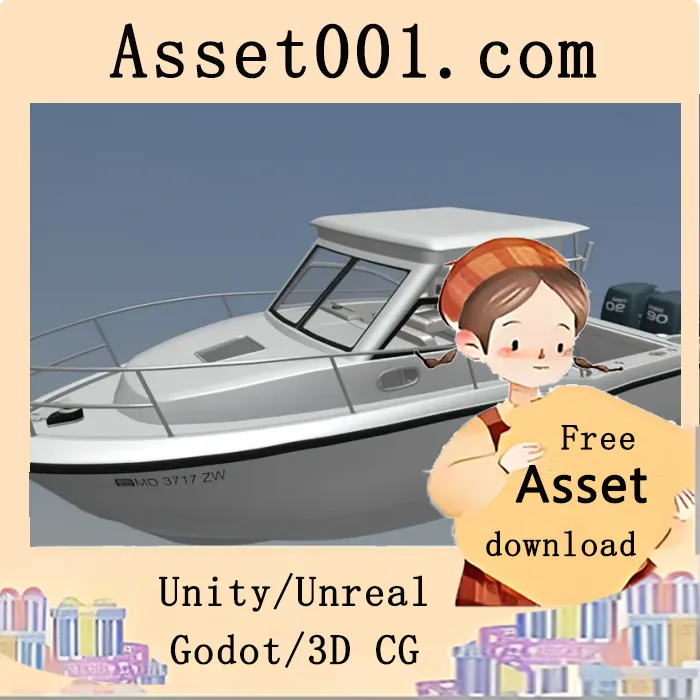 285 Conquest Boston Whaler 3D模型：专为水上冒险设计的高性能游艇|285 Conquest Boston Whaler