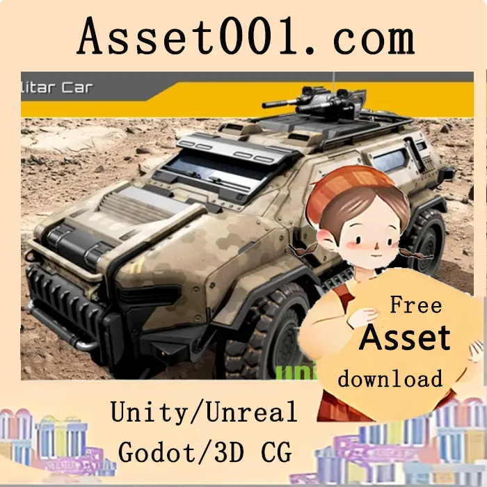 科幻军事装甲车：支持悬挂系统与多种武器的可驾驶单位|SciFi Military Car v4.+