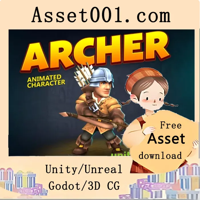 弓箭手角色动画与资源配置说明|Archer character v1.0