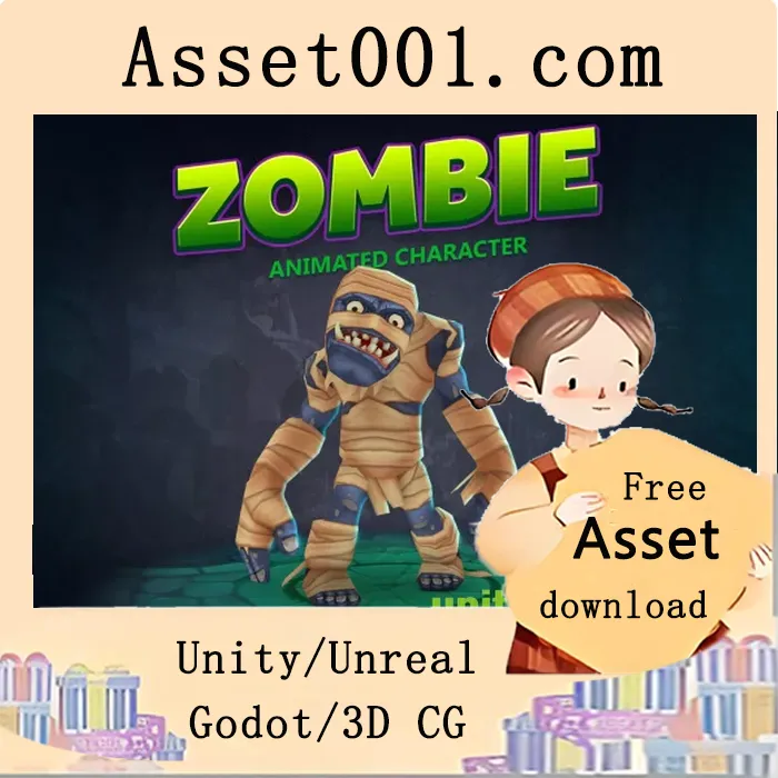 僵尸动画角色的动画与材质配置详解|Zombie animated character v1.0