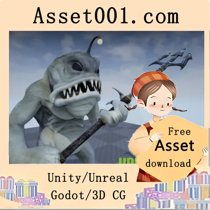 奇幻“狼人鱼”角色——英雄奇幻项目中的优质怪物素材|Fantasy Werecreatures: Weranglerfish v4.15-4.27+