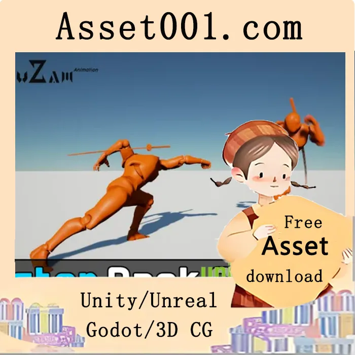 强力战士包：适用于RPG项目的角色动画资源|Powerful Fighter Pack v4.27+