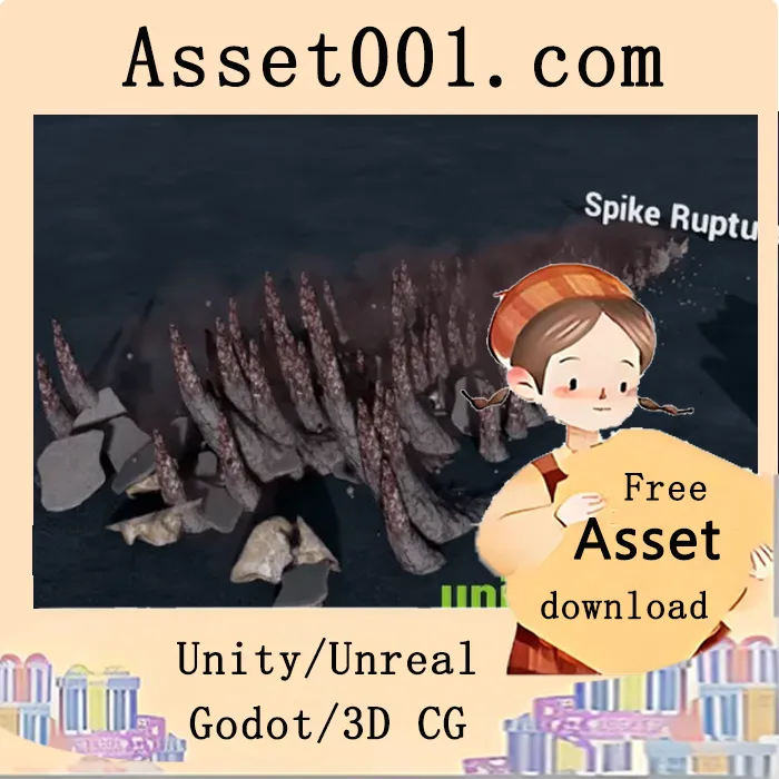 Unity中使用Niagara制作的12个大地元素魔法特效|Earth Magic Spells Niagara FX v4.27+