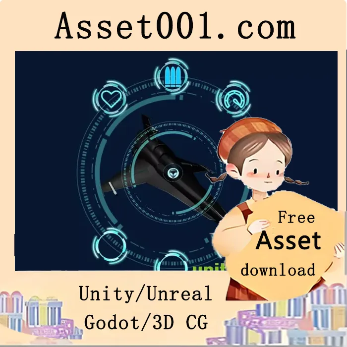 科幻风格飞船升级菜单资产推荐|Scifi Upgrade Menu (Spaceship Hangar) v1.0