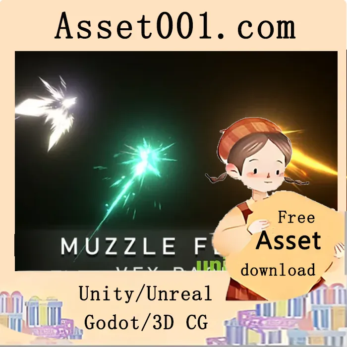 25种风格化枪口火焰特效包，支持自定义与纹理替换|MuzzleFlash VFX Pack v4.27+