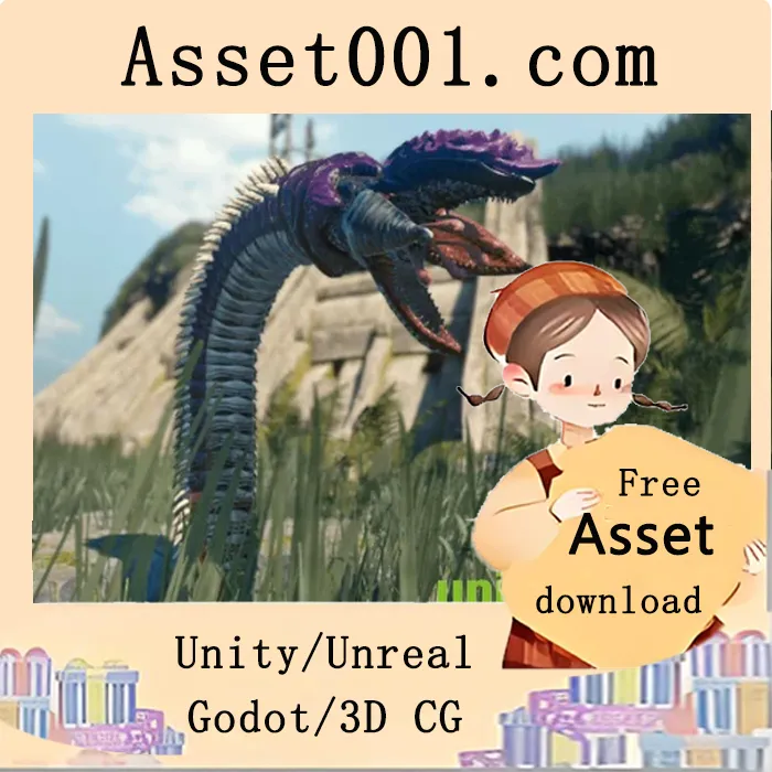 UE巨虫PBR角色包：含骨骼绑定、动画与可定制形态|Giant Worm Pack PBR (UE) v4.14-4.27+