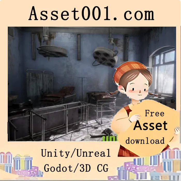 废弃苏联产科医院场景资产包：含低多边形模型与4K PBR贴图|Abandoned Soviet Maternity Hospital v4.22-4.27+