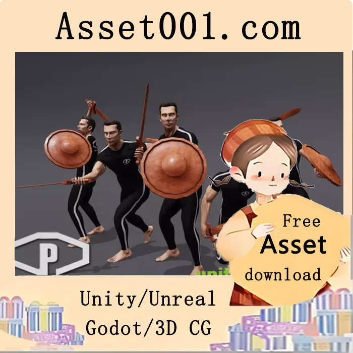 高质量剑与盾动画集，含132个人体动作捕捉动画|ANIMSET: SWORD & SHIELD v1.4