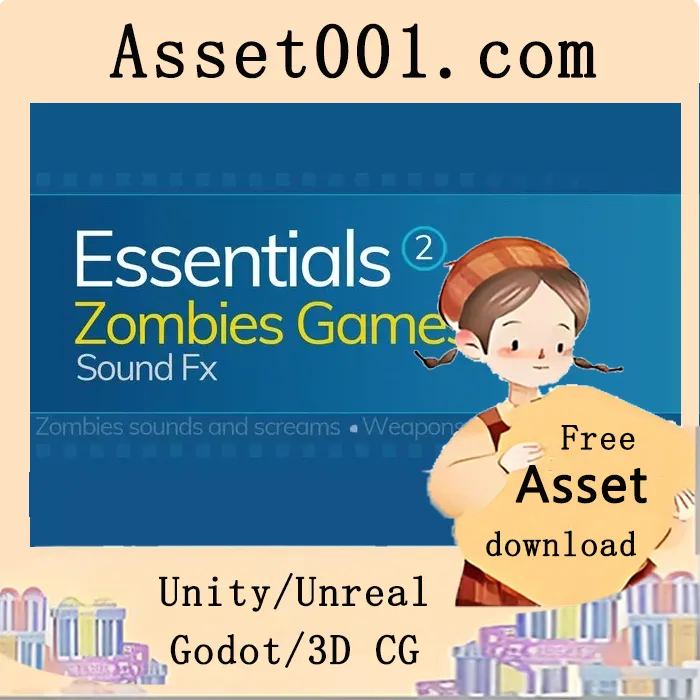 Unity资产包：290+款专为僵尸游戏设计的音效样本|Essential Zombies Games v1.1