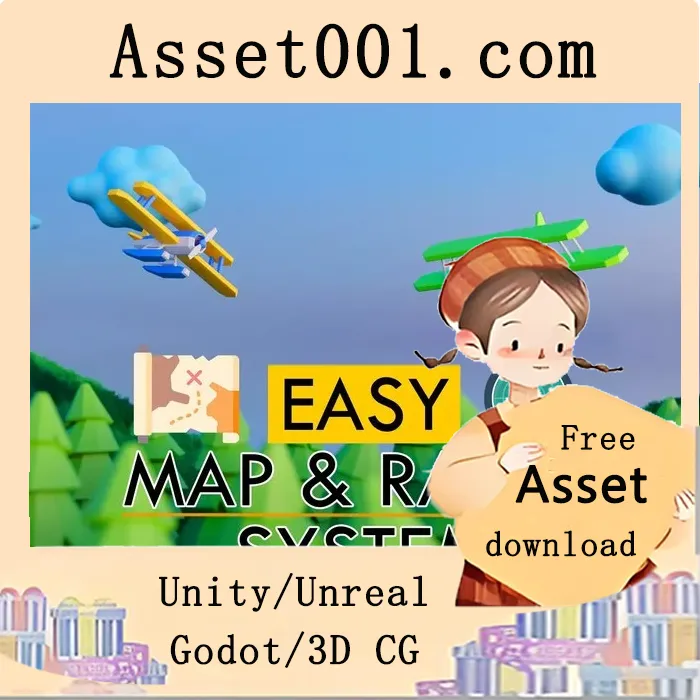 Unity简易地图、雷达与导航系统（支持移动端与PC端）|Easy Map, Radar and Navigation System for Both Mobile and PC Games v1.2