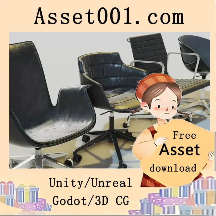 ArchVizPRO 办公椅 Vol.1 v1.0 - 高质量PBR材质与4K纹理3D模型|ArchVizPRO Chair Vol.1 v1.0
