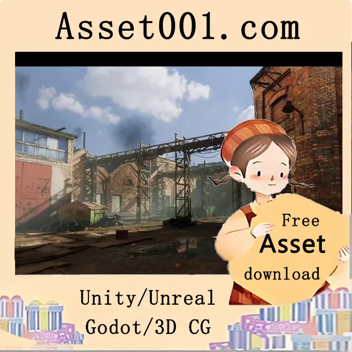 废弃工厂建筑日夜场景包 v1.5|Abandoned Factory Buildings - Day/Night Scene v1.5