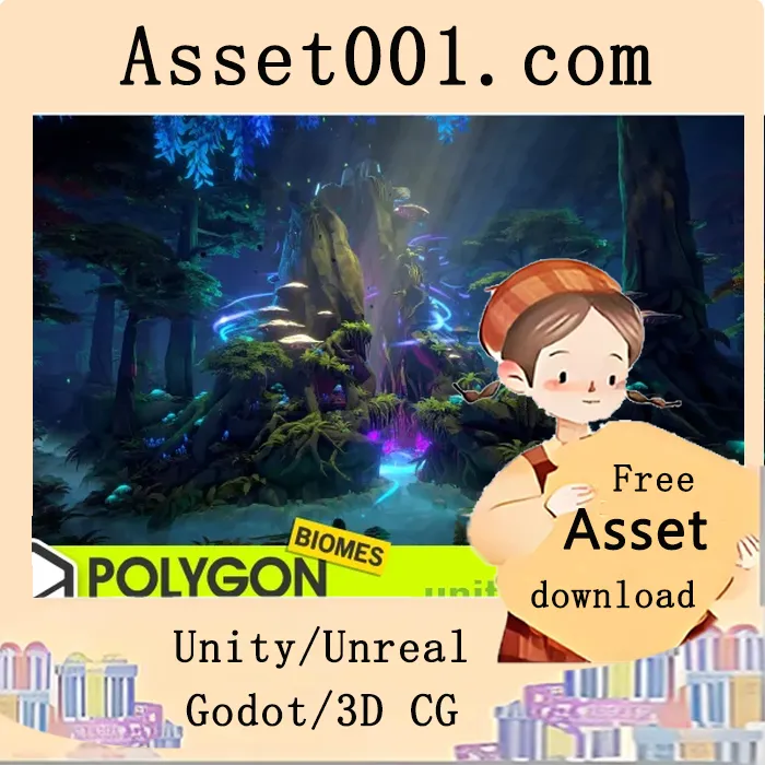 Synty Studios 推出：POLYGON - 沙漠自然生物群系 3D 环境艺术|POLYGON - Enchanted Forest - Nature Biomes - 3D Environment Art by Synty v.01