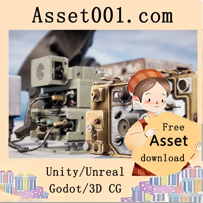 军事无线电设备模型包：支持动态泥土调节的高质量游戏资产|Military Radiostations Props Pack