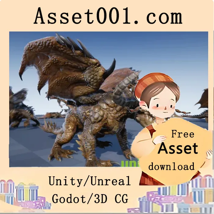 元素龙主题包：为你的英雄奇幻项目增添7款酷炫龙族角色|ELEMENTAL DRAGONS PACK v4.15-4.27+