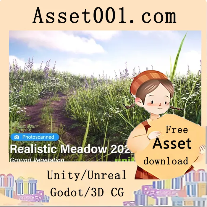 基于真实照片扫描的高细节植被资产包，打造逼真草地场景|Realistic Meadow 2022 ・ Ground Vegetation v2022.0.1