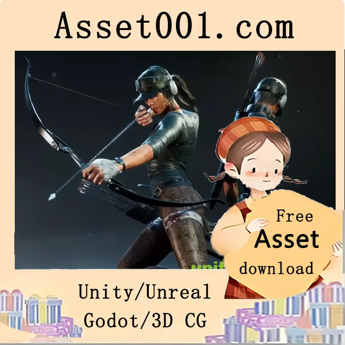 Unity支持版本2020.3.15及以上，包含可直接用于游戏的生存类男女角色（FBX格式）|G2: Survival Characters v1.0