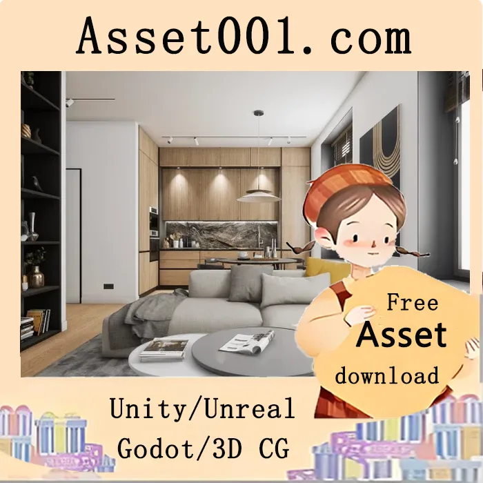 高品质现代公寓室内场景，适用于建筑可视化、VR及AAA游戏开发|Archviz Interior vol.2 v4.27+