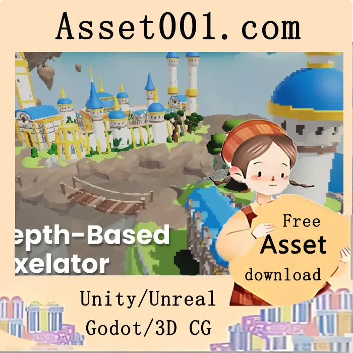 基于深度的3D场景像素化效果（URP支持，Unity 6兼容）|Depth Based Pixelator - Pixelize Your 3D Scenes v1.3.5 (02 Mar 2026)