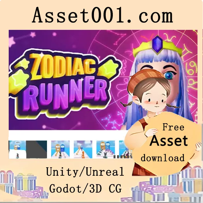 Unity热门游戏模板推荐：Zodiac Runner 3D|Zodiac Runner 3D v1.2