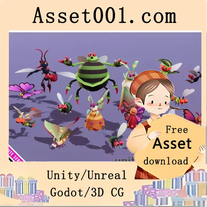 Unity怪物终极包07：可爱系列15个角色（含进化形态）|Monsters Ultimate Pack 07 Cute Series v1.0