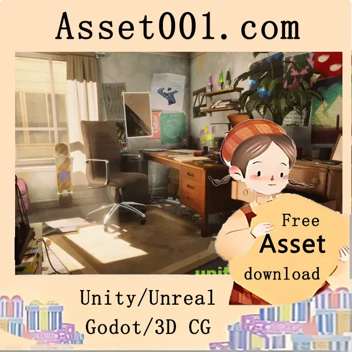 Will房间环境场景：包含126个独特网格的高质量优化场景包|Will's Room Environment, Dormitory Room Environment v1.0