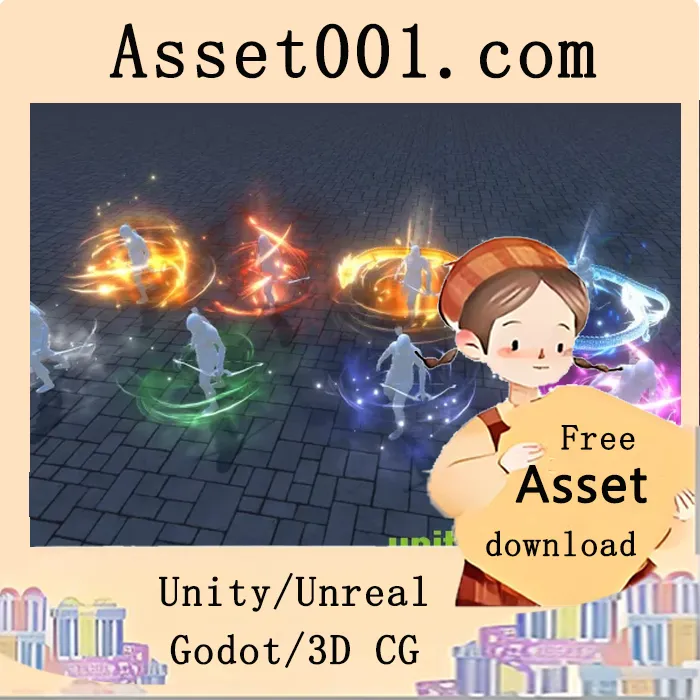 8个即插即用的高级KI光环效果包（支持URP/HDRP，多平台兼容）|8 KI levels v2.0.0