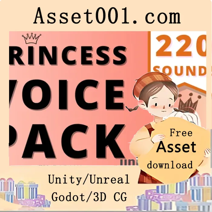 可爱公主语音包：220种高质量音效资源，适用于移动及独立游戏|Princess Voice Pack v4.2x, 5.x+