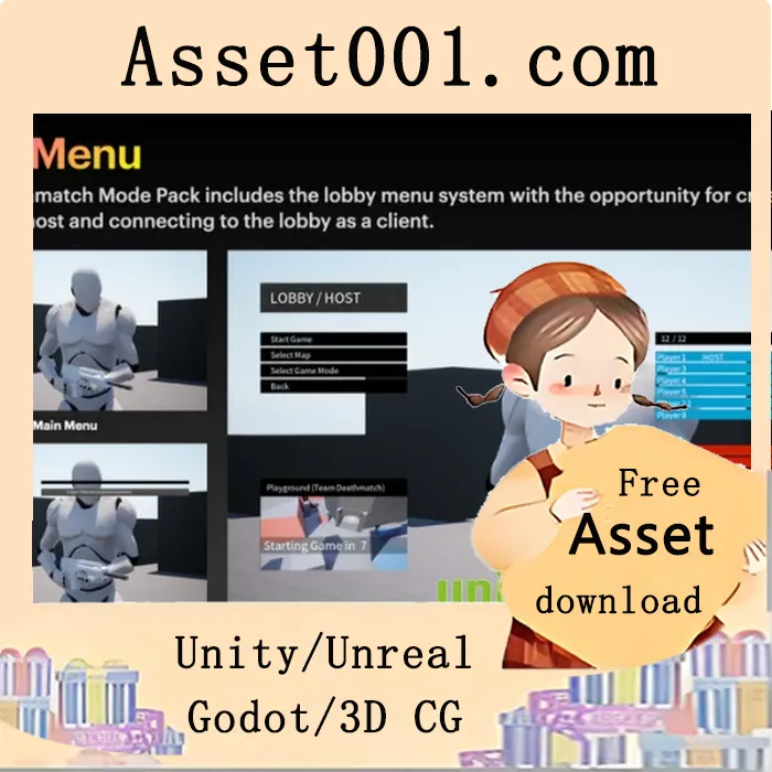 团队死亡竞赛模式完整功能与主菜单系统|Team Deathmatch Mode v5.0+