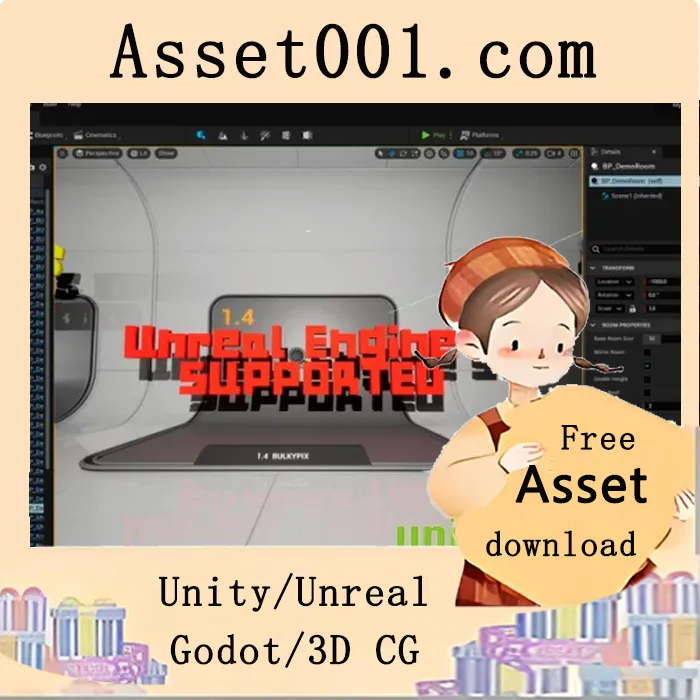 在虚幻引擎中创建可自定义的3D体素文字|3D VOLUME TEXT v4.17-4.27+