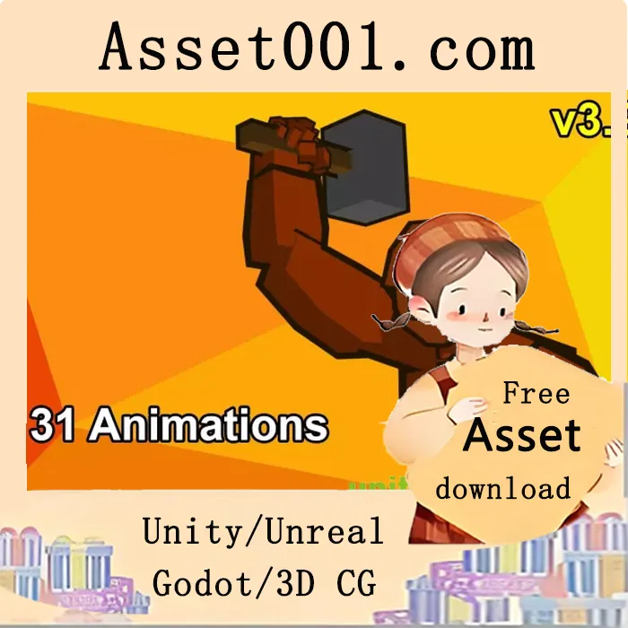 Unity Mecanim制作131个工艺动画包，支持高细节角色替换|Crafting Mecanim Animation Pack v4.0.1