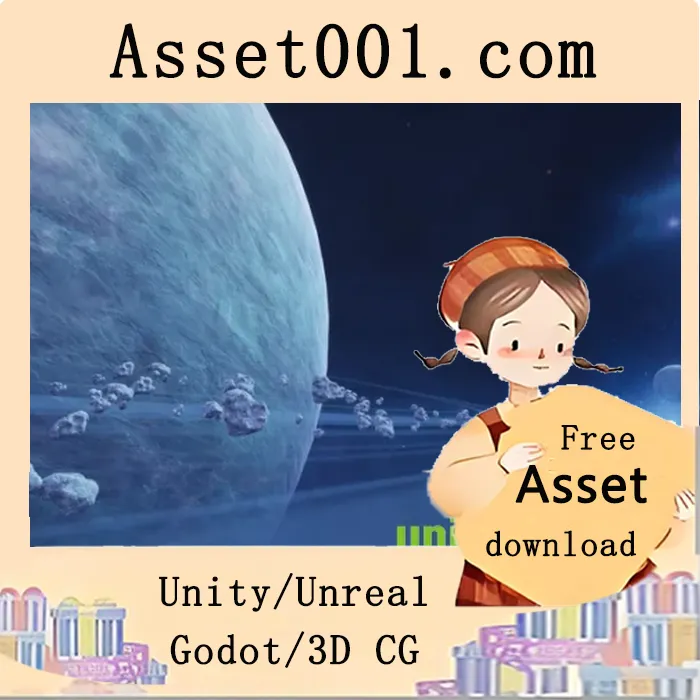 Asteroids Planet资源包：包含10个小行星模型、12种行星材质及11种小行星材质|Asteroids Planet v4.27+