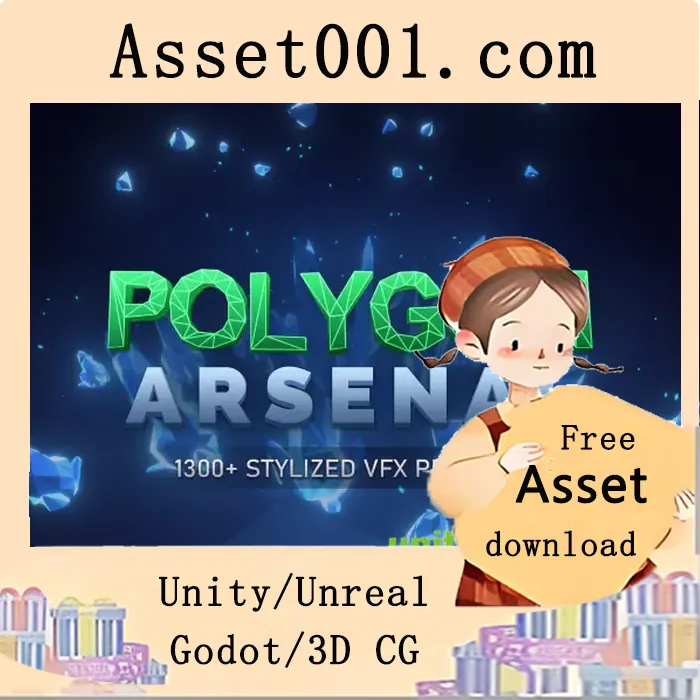 Polygon Arsenal：包含1383个预制体的低多边形风格VFX资产包|Polygon Arsenal v2.04